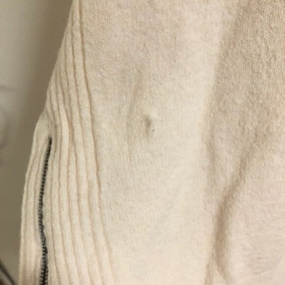 Topshop Cream Sweater Jumper With Side Zippers - Picture 5 of 8